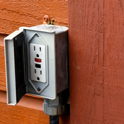 تركيب مقبس خارجي مقاوم للعوامل الجوية